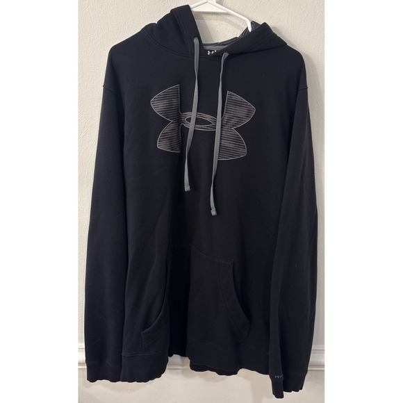 Under Armour Other - Under Armour Hoodie Mens XXL Black Loose Fit Pullover Athletic Sweatshirt